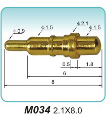 电流触针M034 2.1X8.0