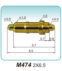 双头弹弹簧针M474 2X6.5