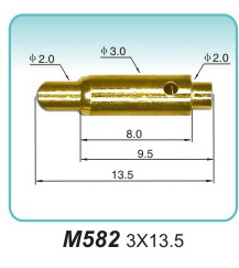 电源接触顶针  M582  3x13.5
