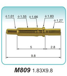 探针连接器制造M809 1.83X9.8