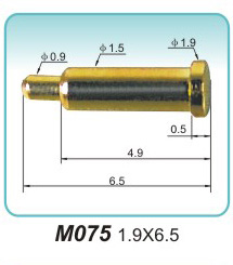 弹簧接触针M075 1.9X6.5