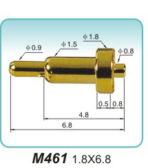弹簧探针  M461  1.8x6.8