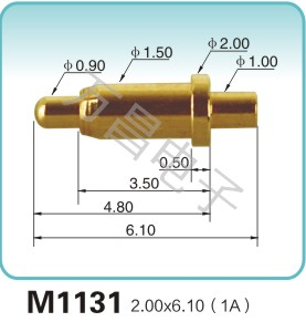 M1131 2.00x6.10(1A)pogopin 探针 充电弹簧针