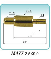 弹簧探针   M477   2.5x9.9