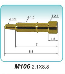 弹簧接触针M106 2.1X8.8