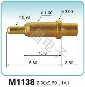 M1138 2.00x9.60(1A)pogopin 探针