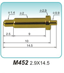 弹簧探针   M452  2.9x14.5