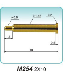 弹簧探针  M254 2x10