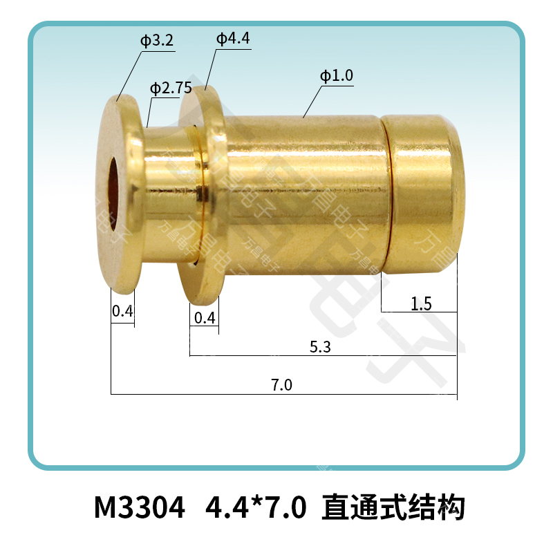 M3304(3A) 4.4*7.0 直通式结构