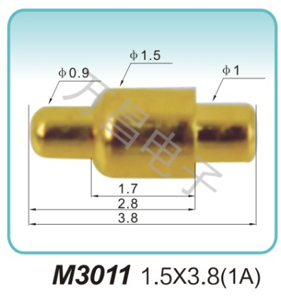M3011 1.5x3.8(1A)pogopin	探针