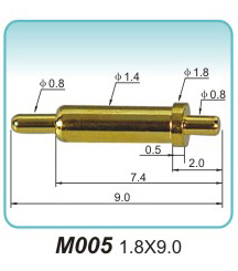 弹簧探针M005 1.8X9.0