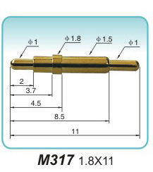天线顶针连接器M317 1.8X11