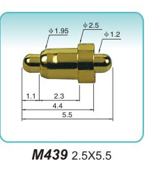 双头弹弹簧针M439 2.5X5.5