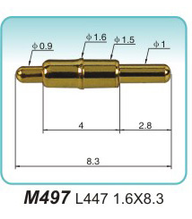 弹簧探针  M497  L447  1.6x8.3
